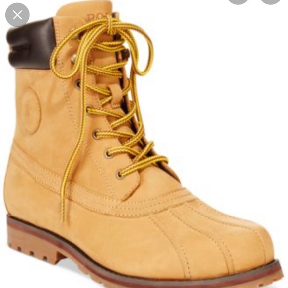 Ralph Lauren Polo Whitwood duck suede hiking boots size 8.5 D, style Whitwood - Picture 15 of 15